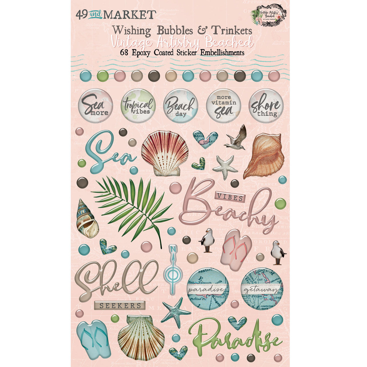 49 and Market Vintage Artistry Beached Wishing Bubbles and Trinkets